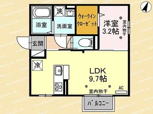 ベルテ【2階】の間取り
