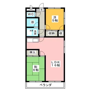 フォレストヒルズ【5階】の間取り