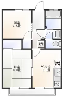 ニュー大明A【2階】の間取り