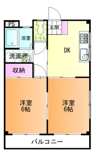 レ・ジュメル B【3階】の間取り