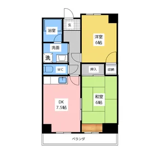 瑞音ハイツ【7階】の間取り