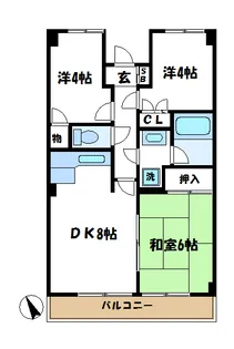 新川崎ロイヤルパレス【2階】の間取り