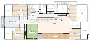 島根県松江市南田町【一戸建】の間取り