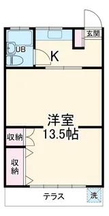 コーポ谷口【2階】の間取り