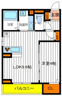 東京都立川市羽衣町1【アパート】の間取り