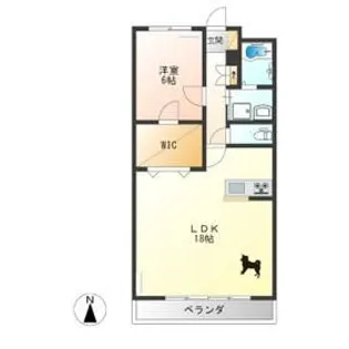 アロマテラス【1階】の間取り