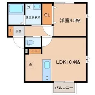 パークフォレスト長命ケ丘【2階】の間取り