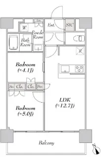 東京都江東区佐賀2【マンション】の間取り