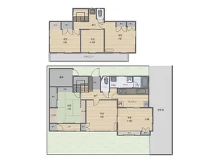 山梨県甲府市湯村1【一戸建】の間取り