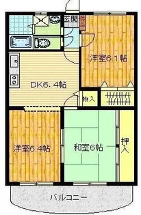 ユーミー桜【2階】の間取り