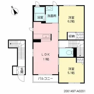 ファミーユA【2階】の間取り