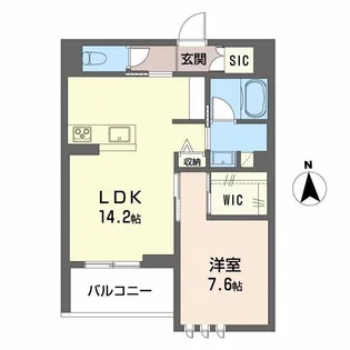 フェリシア【4階】の間取り