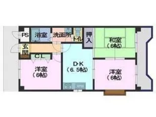 山岡アムールビル【1階】の間取り