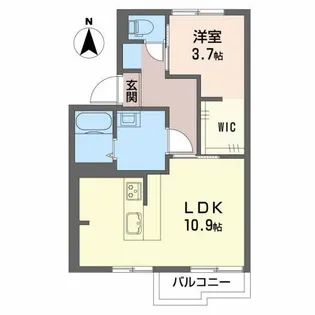 ユートピアレジデンス【2階】の間取り