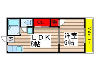 ヒルサイド臼井の間取り