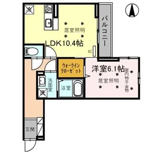 埼玉県三郷市中央2【アパート】の間取り