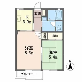 サンハイム【1階】の間取り