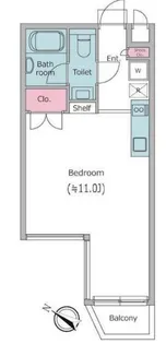 レジディア目黒II【3階】の間取り