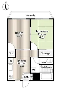 サンモール坂本【3階】の間取り
