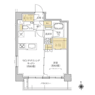 神奈川県横浜市神奈川区鶴屋町2【マンション】の間取り