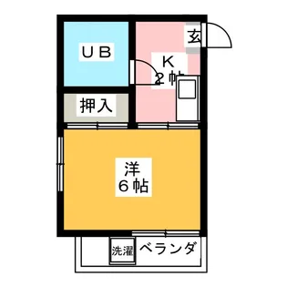 コーポ大橋【2階】の間取り