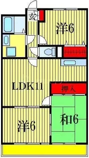 千葉県市川市原木3【アパート】の間取り