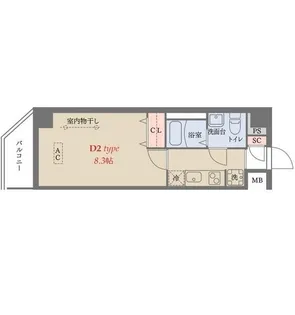 グランジット梅屋敷【2階】の間取り