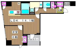 BLESS西巣鴨【5階】の間取り