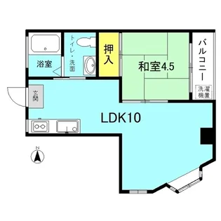 向山コーポ【4階】の間取り
