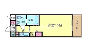 ベラジオ四条烏丸【9階】の間取り