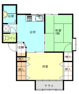 クシダハイツ【2階】の間取り