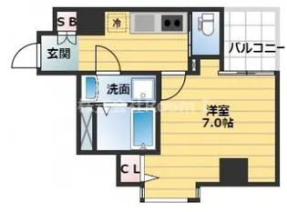 フォーチュン心斎橋EAST【5階】の間取り