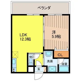 安波茶ガーデン【3階】の間取り