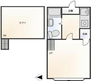 ペアパレス新堀【1階】の間取り