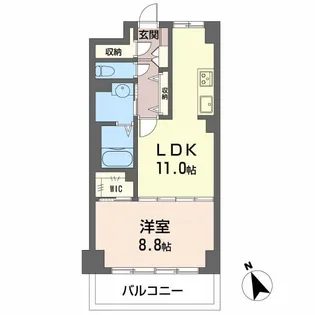 グリーンベル【5階】の間取り