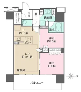 リニアゲートタワー名古屋【4階】の間取り