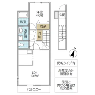 ガーデンシティ B【2階】の間取り