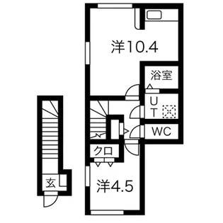カーサ・ミー【2階】の間取り