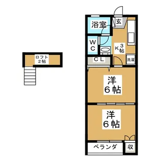 レジデンス紀庄【1階】の間取り
