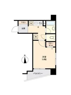 ステージグランデ南麻布【10階】の間取り