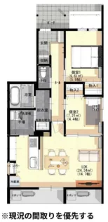 マリアント押田【1階】の間取り