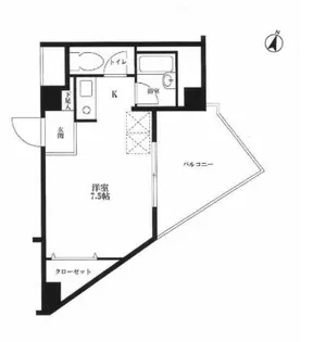 グリーンヒル中野【5階】の間取り