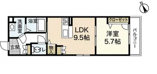 サンセベリア幸【2階】の間取り