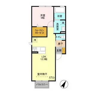 ベアー フルーツ【1階】の間取り