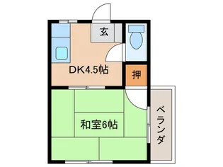 ハイツさつき【3階】の間取り