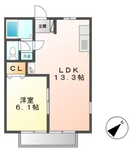 メゾンエスポワール【2階】の間取り