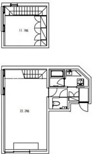 Bark Lane Ebisu【2階】の間取り