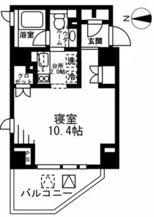 プライムアーバン四谷外苑東【15階】の間取り