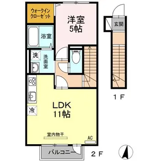 ロイヤルヴィラ・マロ【2階】の間取り