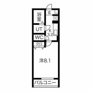 ソワサントセーズ下ノ橋【3階】の間取り